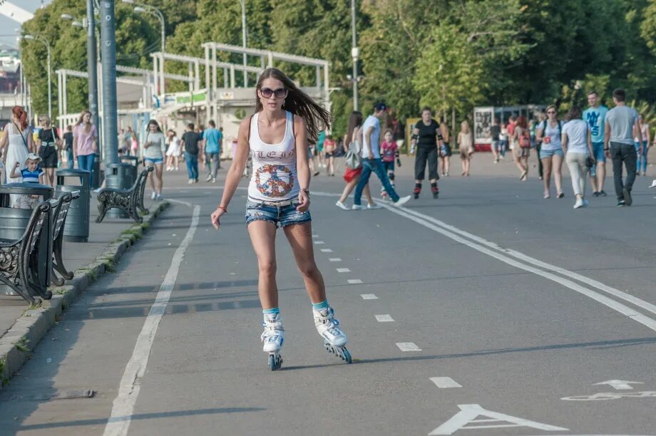 Где покататься на роликах в москве