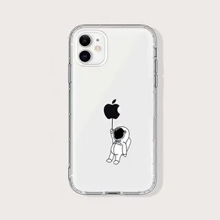 Прозрачный чехол для iphone с мультипликационным рисунком shein прозрачные купит