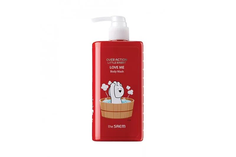 Action little. Лосьон для тела the saem over action little rabbit love me body lotion.