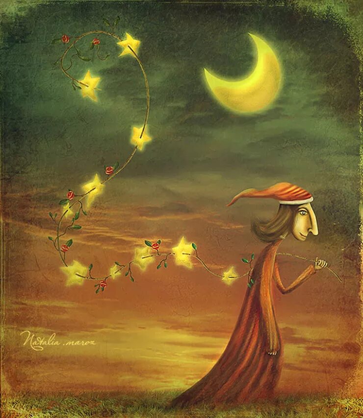 сказочные феи. волшебство арт. волшебное чудо. сказочная ночь. поляна светлячков аниме.