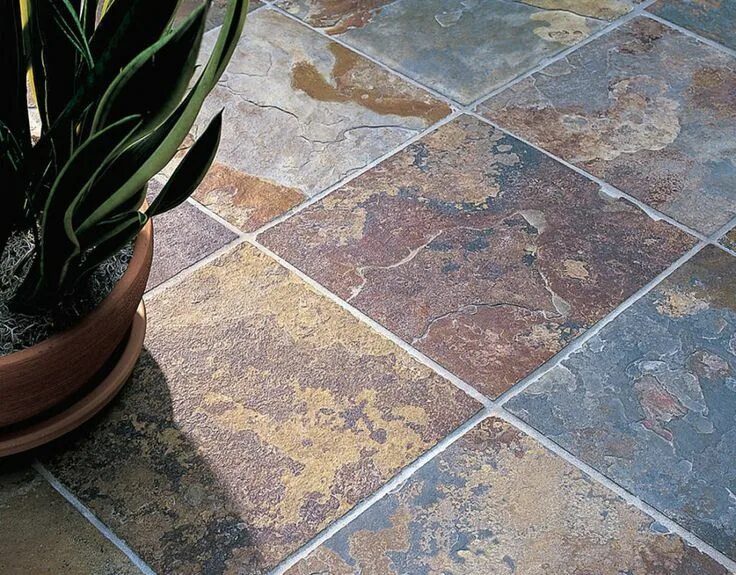 Natural stone flooring