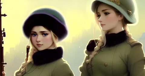 Девушка нарисованная ии