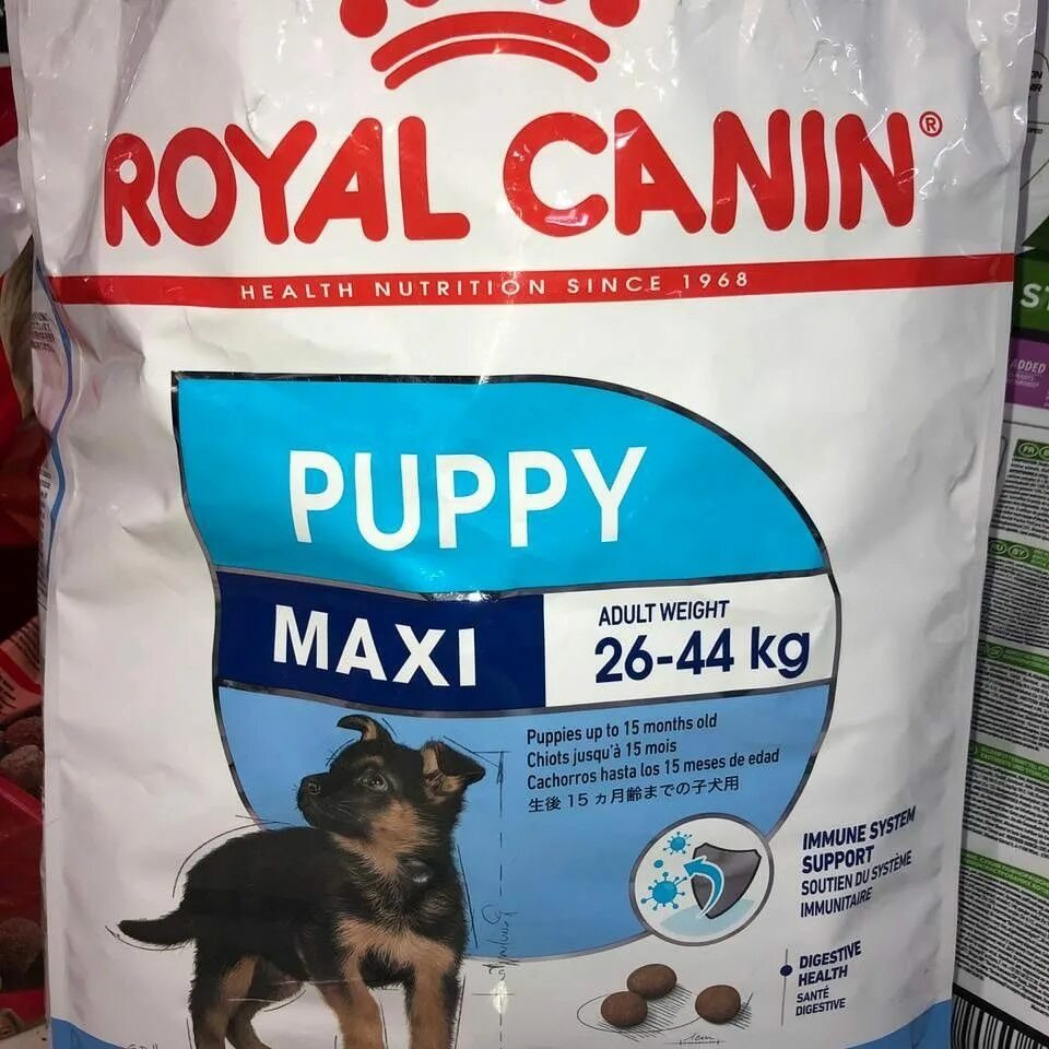 Роял канин макси паппи. Royal Canin Maxi Puppy. Роял Канин макси Паппи таблица. Роял Канин Паппи макси для щенков.