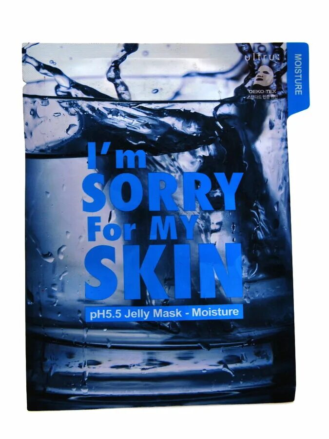 I'M sorry for my Skin. Тканевая маска PH5.5 увлажняющая, PH5.5 Jelly Mask - Moisture, 33 мл.. Маска для лица тканевая i`m sorry for my Skin PH5.5 Jelly Mask Moisture увлажнение 33мл. I'M sorry for my Skin 987570 ультраувлажняющая маска 33мл. Im sorry for my Skin маски. 5 jelly