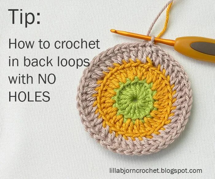 Only loops. Back loop only. HDC Crochet with back loop only. Crotchet back loop. Work in back loops only.