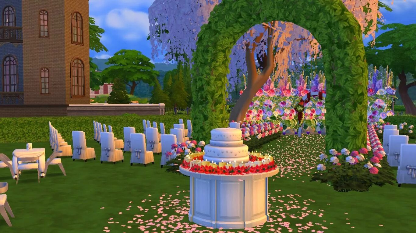 Как в симс 4 сделать круглую. Sims 4 свадьба. свадебная арка симс 4. симс 4 арка для свадьбы. свадебная церемония симс 4.