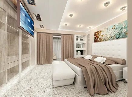 Светлая спальня в современном стиле