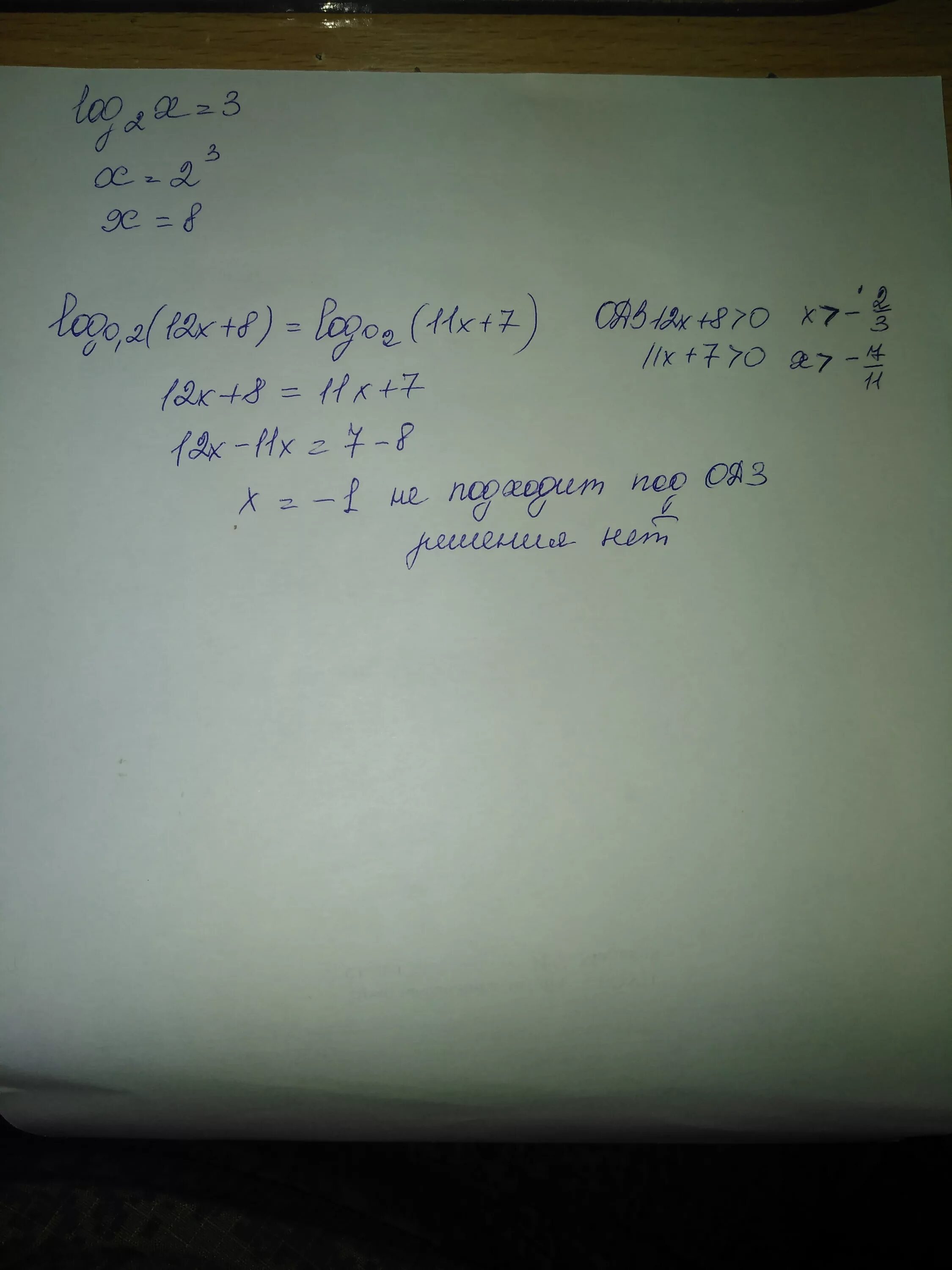 2log 2 log 0. Log0,2(12x+8)=log0,2(11x+7). Log2^2(x) > 8log2(x)-12. Log8(2x+12)=0. Log2 (8x+1)=-1.