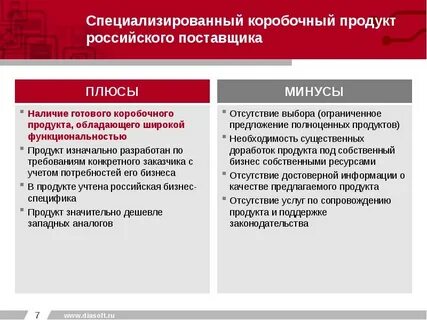 Минусы поставщиков