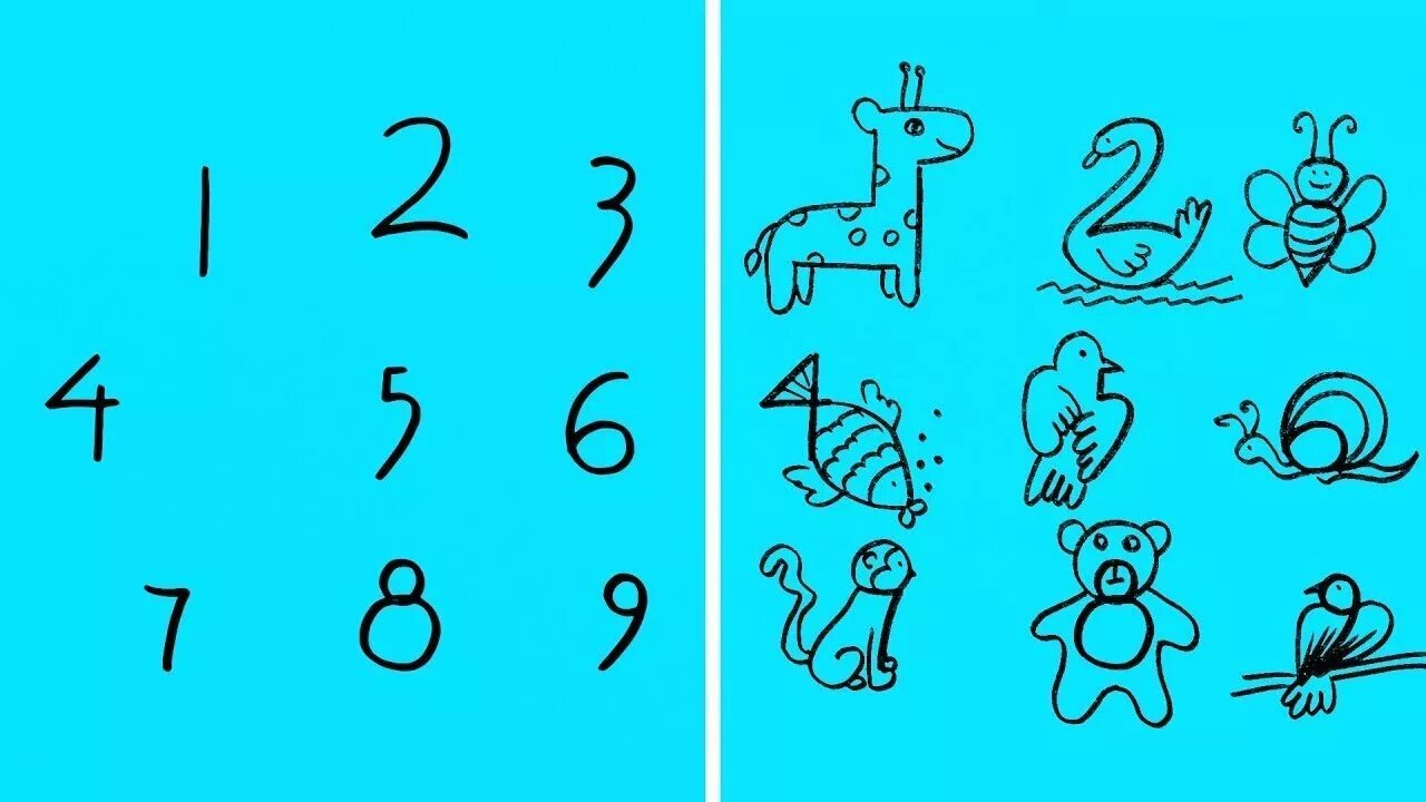 Общение с помощью цифр. Рисунки из цифр. рисование из цифр. рисование из цифр для детей. фигуры из цифр.