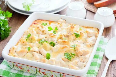 Запеканка филе и цветная капуста