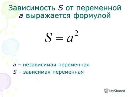 Не зависит от переменной