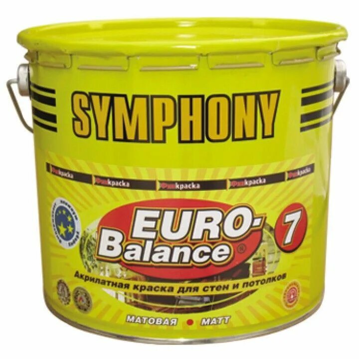 Краска symphony euro-balance 2 белая акрилатная. Симфония евро-баланс 7 / symphony euro-balance 7. Евро баланс фасад аква. Symphony декоративная краска. Краска симфония евро-баланс матовая.