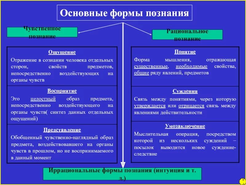 В чем вы видите основной смысл. Методы чувственного и рационального познания. Формы научного познания и уровни научного познания.