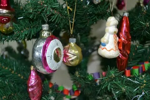 Советские новогодние игрушки на елку