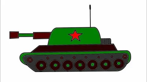 Как нарисовать новогодний танк