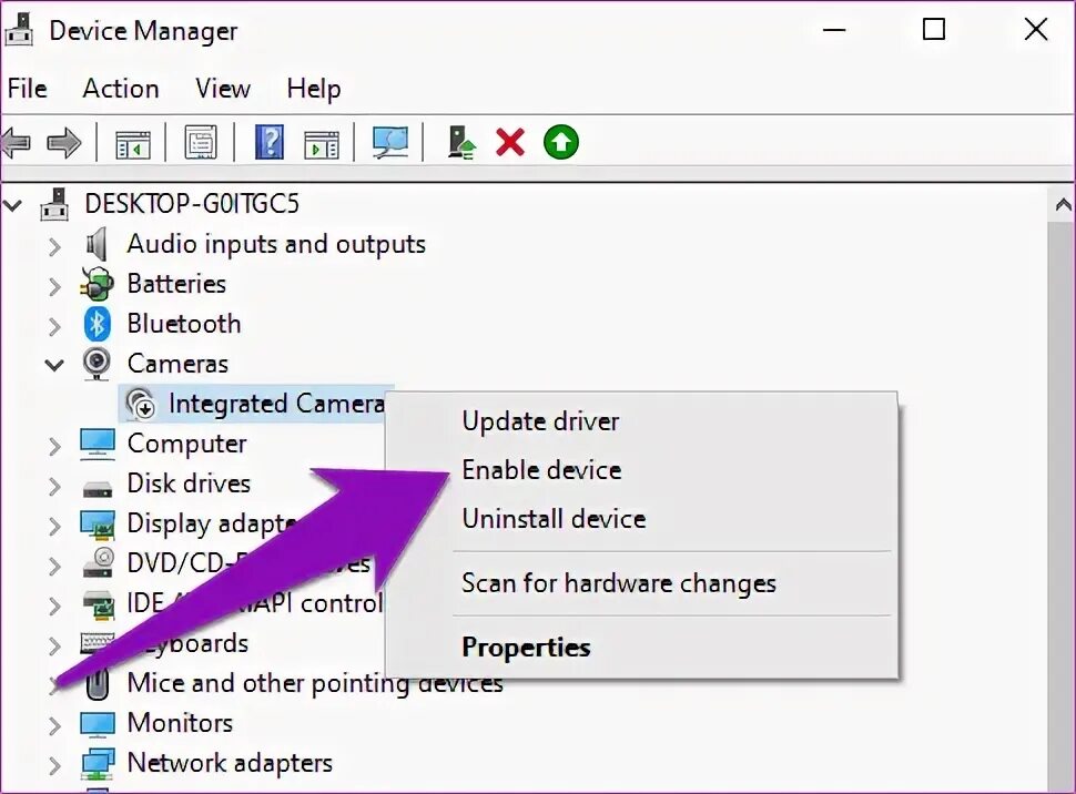 Enable find device. Enable find device
