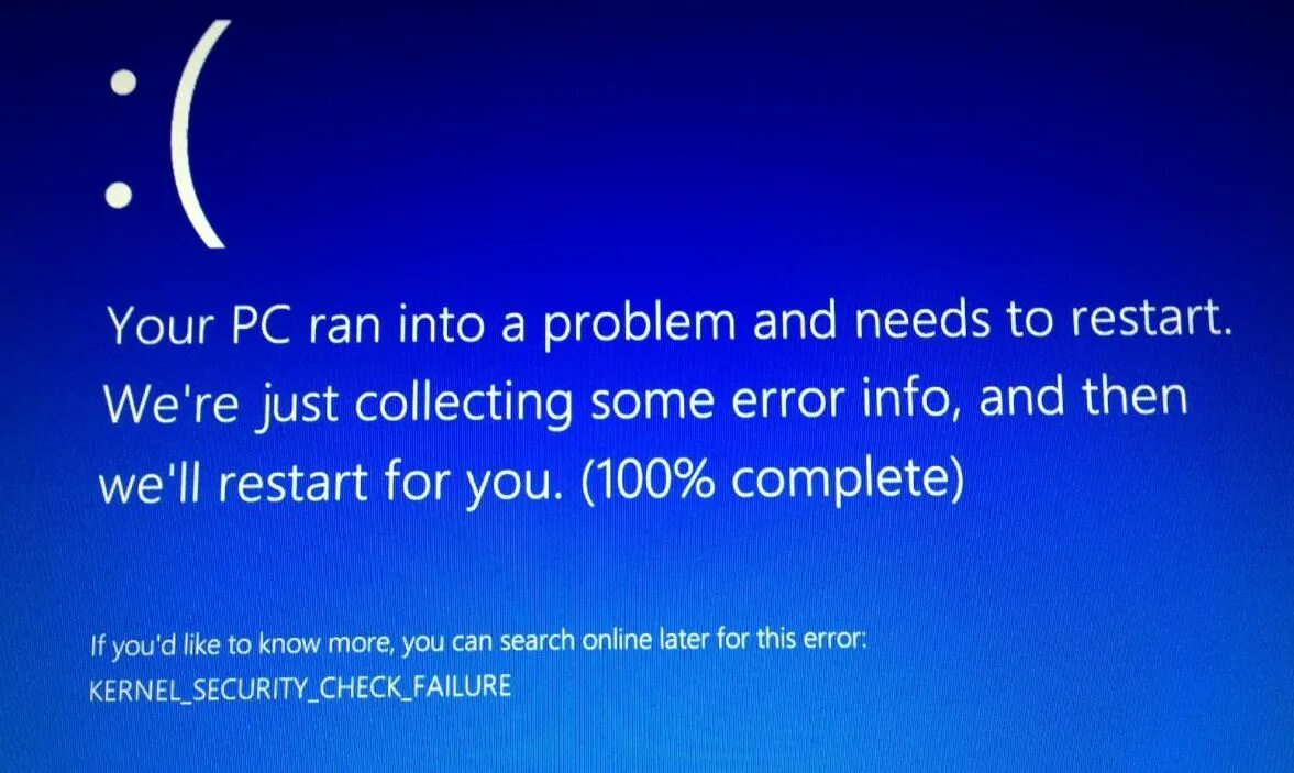 Kernel security failure