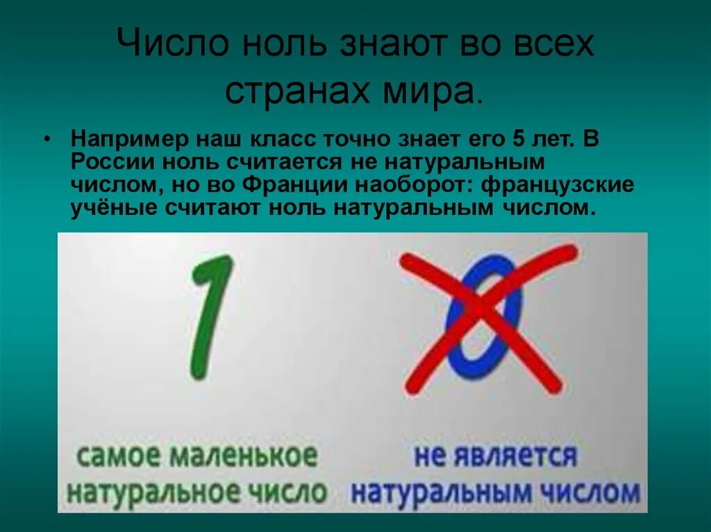 Число 0 нуль является