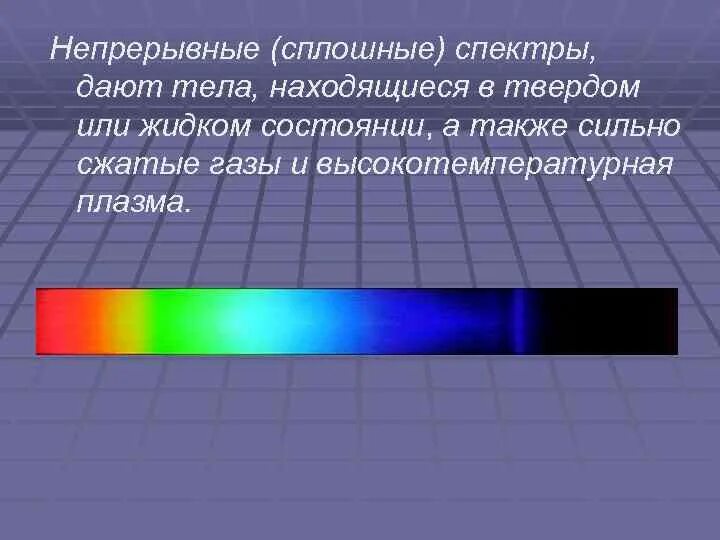 Непрерывные сплошные спектры дают тела. Сплошной спектр. Непрерывные спектры дают тела находящиеся. Сплошной сектор.