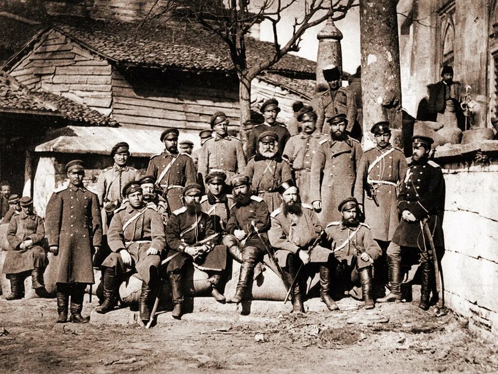 Русские офицеры и казаки в Тырново 1877. Русско турецкая 1877 1878 мир