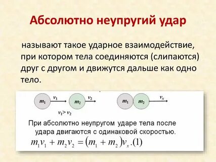 Изменение скорости при упругом ударе