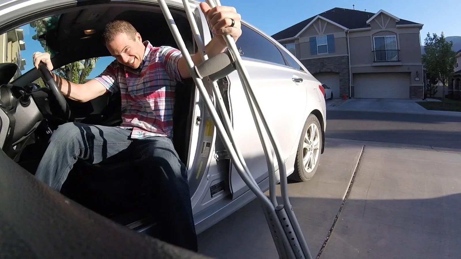 Get to drive. Unsafe driver car.