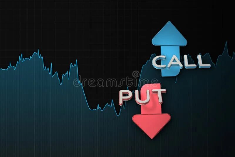 Put on call. Call put options. options_background.