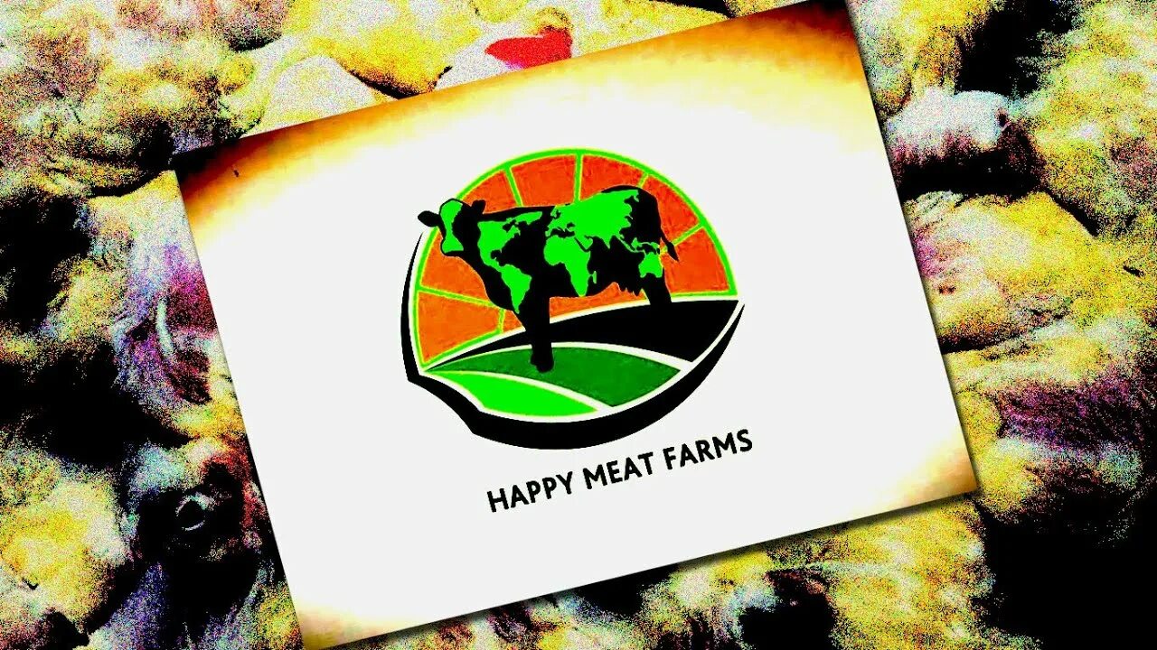 Логотип Happy meat Farms. Хэппи мит фарм