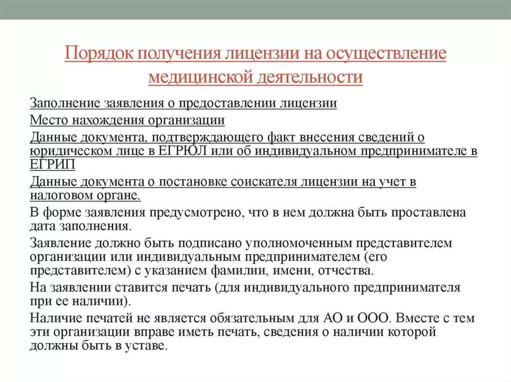 Этапы лицензирования медицинской деятельности. Порядок получения лицензии на медицинскую деятельность. Документы для лицензирования медицинской деятельности. Лицензия медицинской деятельности организации.