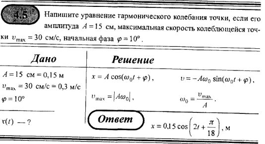 Напишите уравнение гармонических колебаний. Как составить уравнение гармонических колебаний. Напишите уравнение гармонического колебания точки. Записать уравнение колебаний точки. Определить максимальное ускорение точки