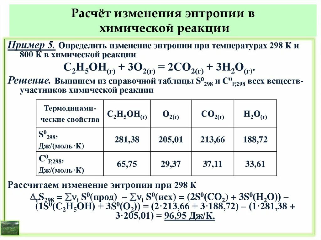 Изменение энтропии формула химия. Тепловой эффект химической реакции при температуре т рассчитывается. Формула для расчета энтропии в химической реакции. Вычислить изменение стандартной энтропии.