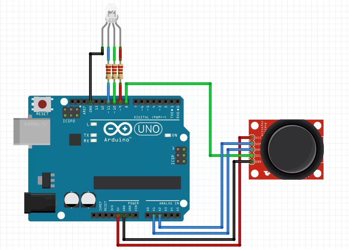 Ардуино диод. Arduino uno RGB светодиод. Схема подключения джойстика к ардуино уно. Ардуино уно светодиод. Ардуино нано светодиод.