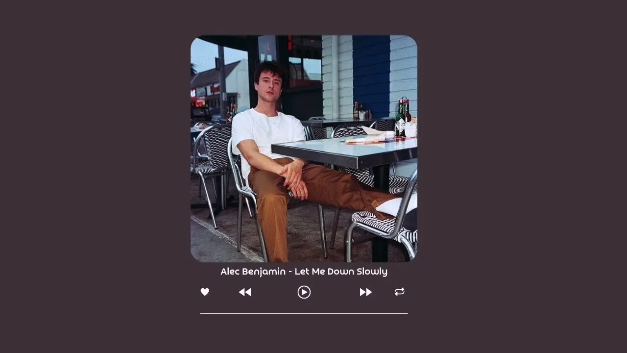 Let me down slowly reverb. Алек бенджамин let. let me down slowly alec benjamin. let me down slowly remix. alec benjamin ft. alessia cara - let me down slowly.