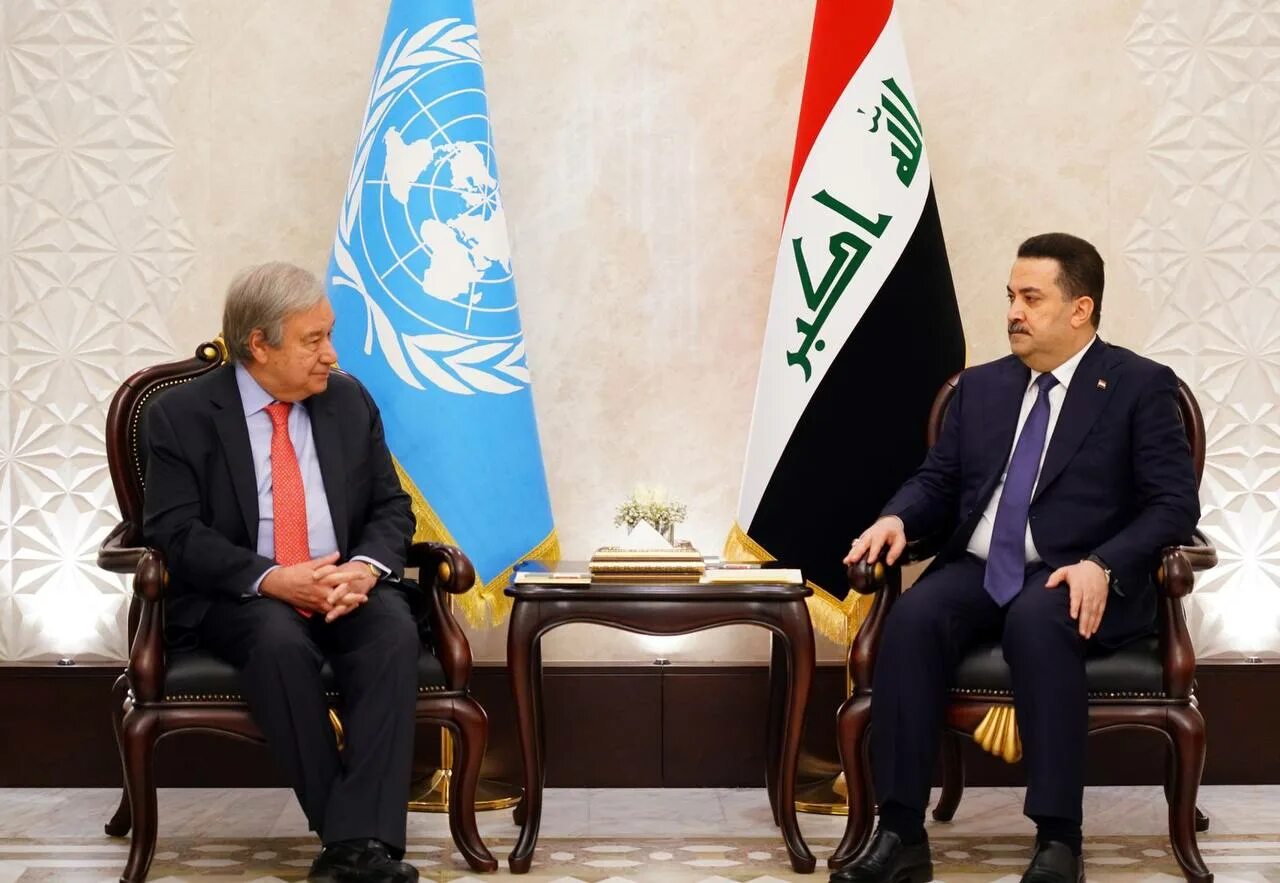 Объединенная Ирака и Ирана. Премьер министр Ирака. Генеральный секретарь ООН. ООН Ирак. Ирак оон