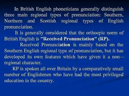 The british are considered