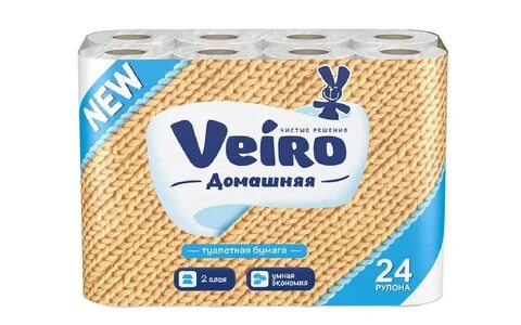 Туалетная бумага veiro домашняя