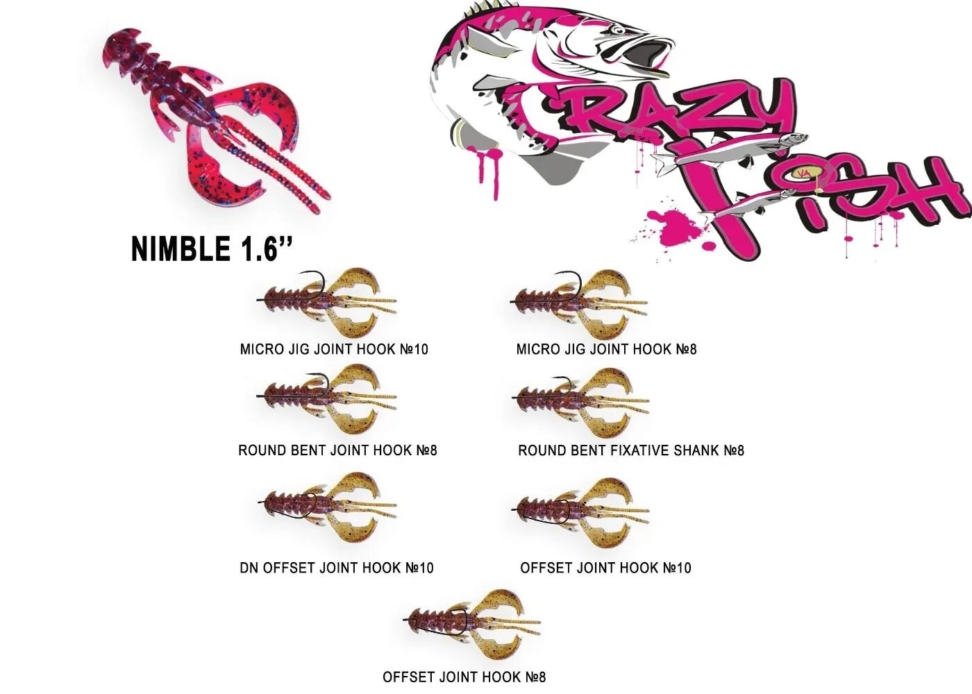 Приманка Crazy Fish Nimble 1.6 51. Crazy Fish Nimble 1.6 на крючке. Цвета приманок Crazy Fish. Crazy Fish Nimble 1.6" 49-40-14-6.