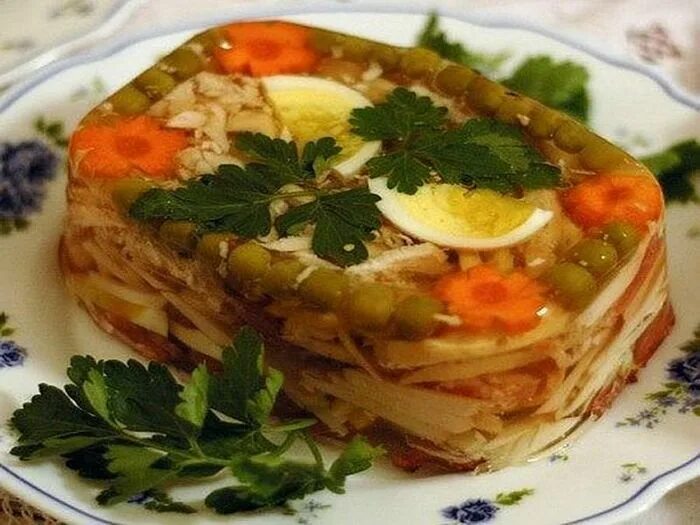 Рецепт заливного из консервы
