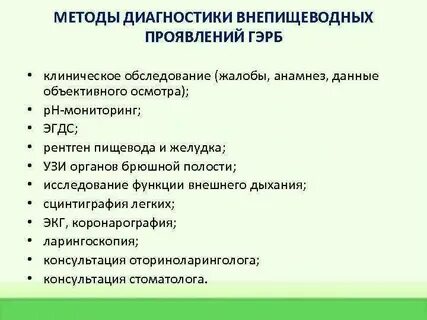 Внепищеводные гэрб