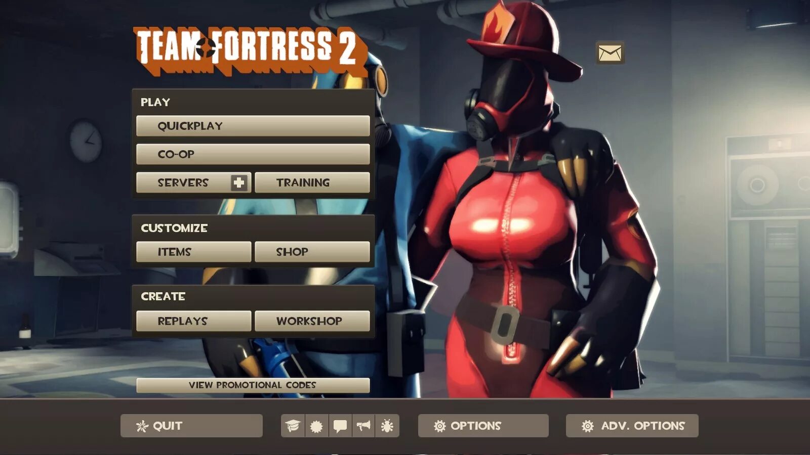 Мод меню 52 уровень. Меню тим фортресс 2. меню тф2. tf2 главное меню. меню для tf2.