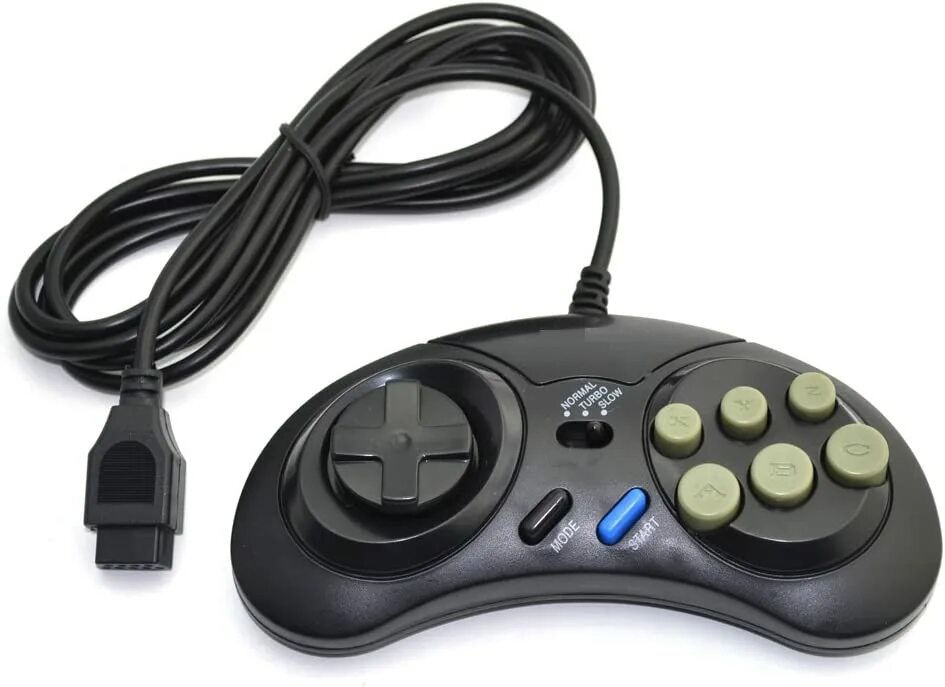 Беспроводной джойстик сега. Проводной джойстик 16 bit Retro Genesis Controller (с кнопкой Mode). Геймпад Sega / Hamy / Titan / Retro Genesis 16 bit. Геймпад Sega Mega Drive 2. Ретро Дженезис 16 бит джойстик проводной.