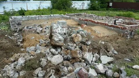 Разобрать фундамент дом