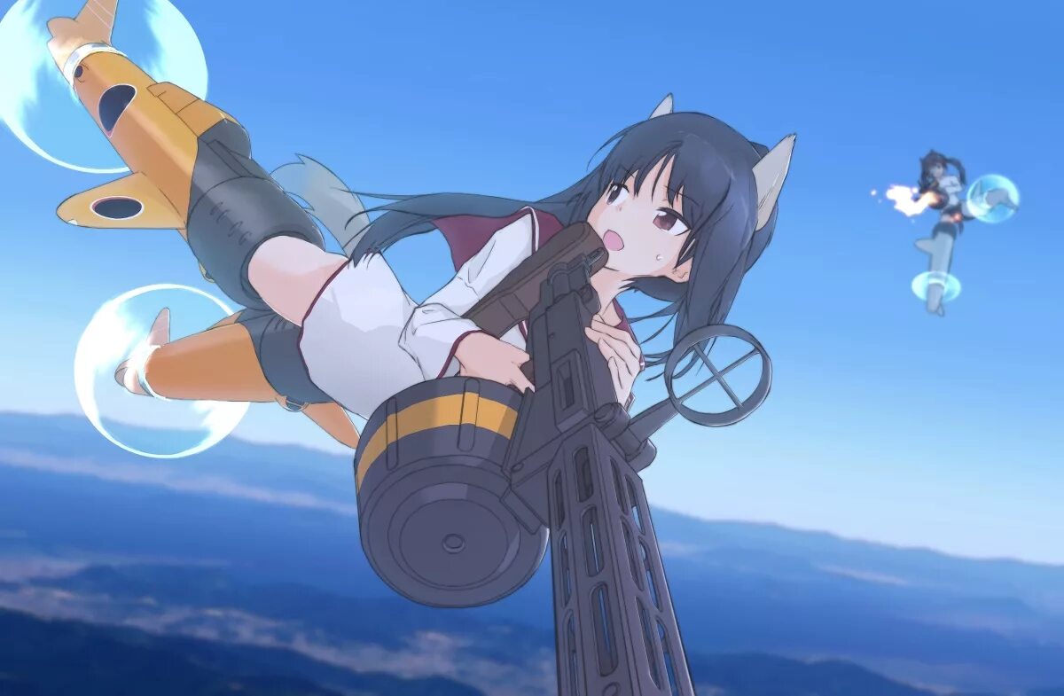 Шизука Хаттори Strike Witches. Strike Witches Шизука. Шизука штурмовые ведьмы. Сакамото Strike Witches.