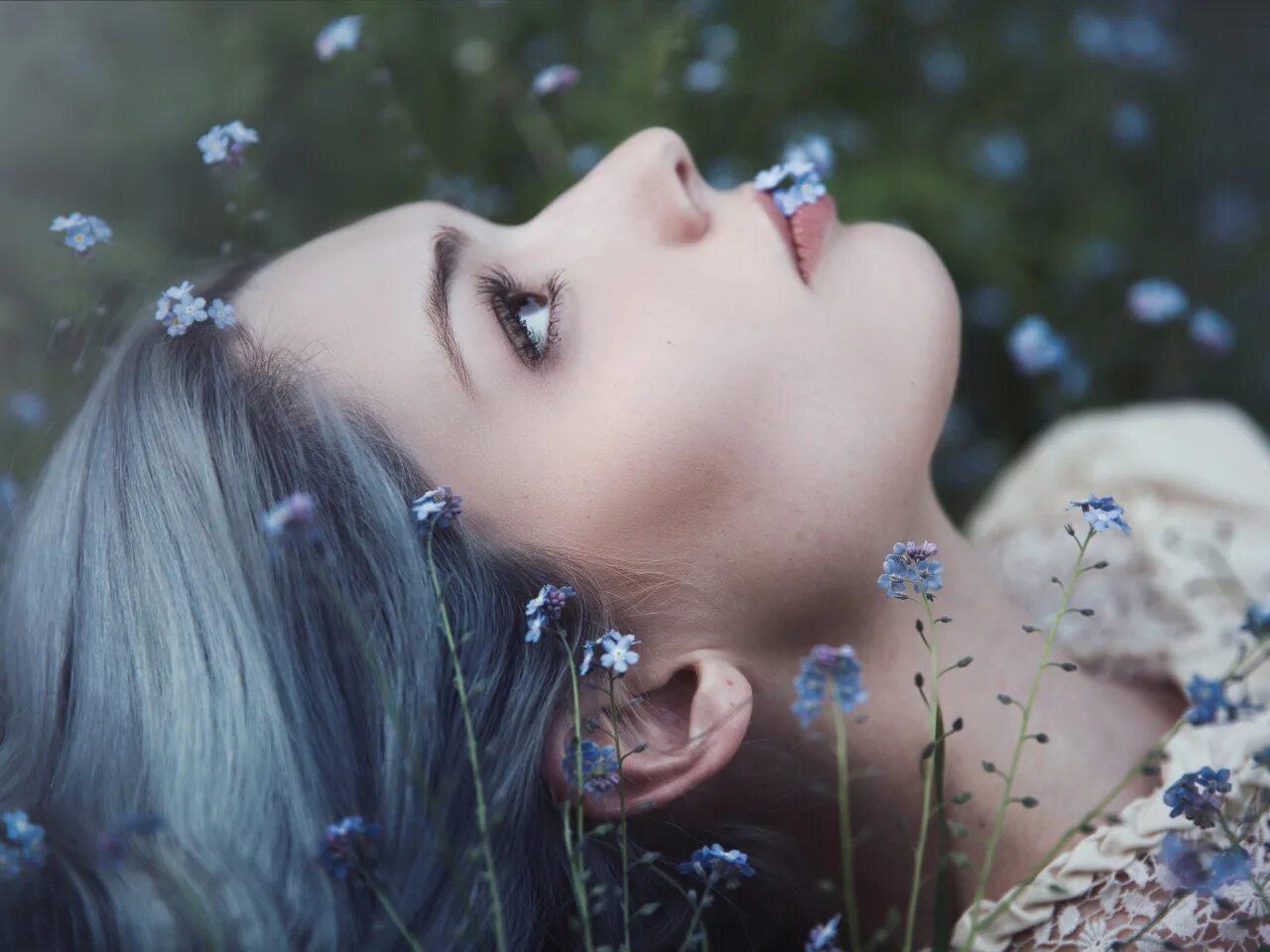 Большие глаза с цветочками. Красивые девушки с незабудками. Flowers in your eyes. Цветы глаза земли. Петуния лесная нимфа.