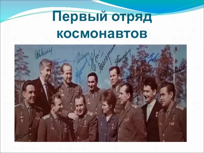 Первый отряд советских космонавтов. Первый отряд Космонавтов 1960. Отряд Космонавтов 1960 года.