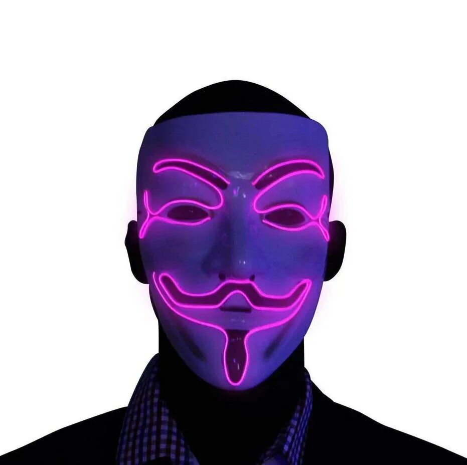 Маска 5 в контакте. Анонимус неон Маск Маск. Анонимус маска неон. Маска анонима. Светящаяся маска.