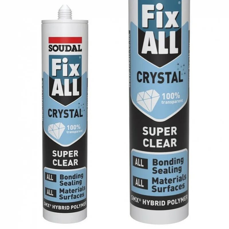 Soudal Fix all. Soudal Fix all Crystal. Soudal Fix all Flexi. Soudal Fix all Ultra Power. Fix all flexi