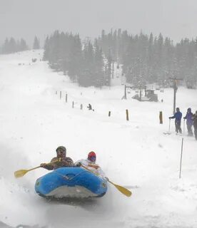 Snow rafting