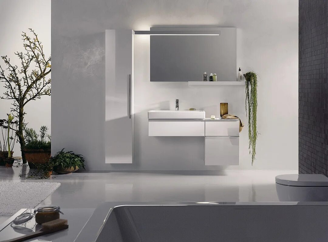 Berloni Bagno Line LE BS03T Тумба с раковиной на 80 см, в магазине сантехники Са